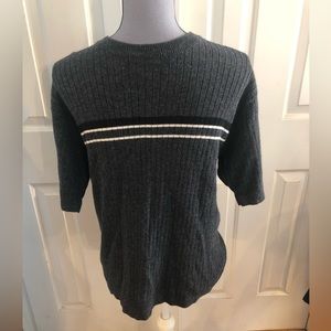 Men’s rue 21 shirt, Black, grey, and white stripes